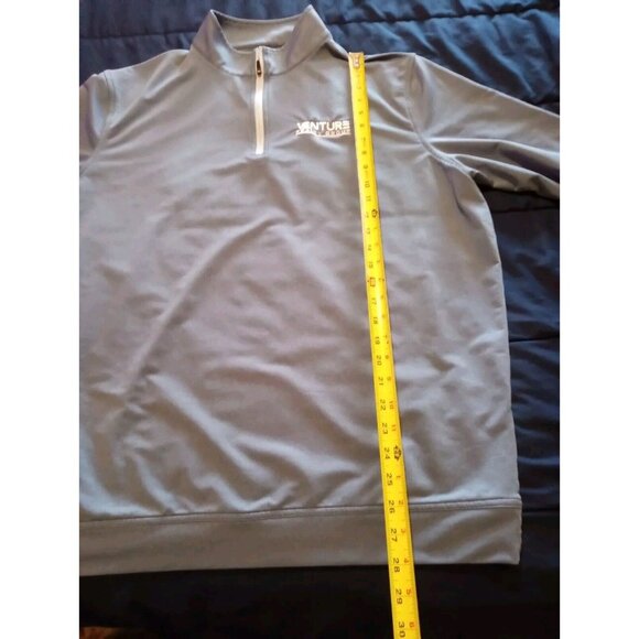 Peter Millar Crown Sport 1/4 Zip Pullover Sweater‎ Men’s Sz XL Blue 6G - Picture 3 of 5